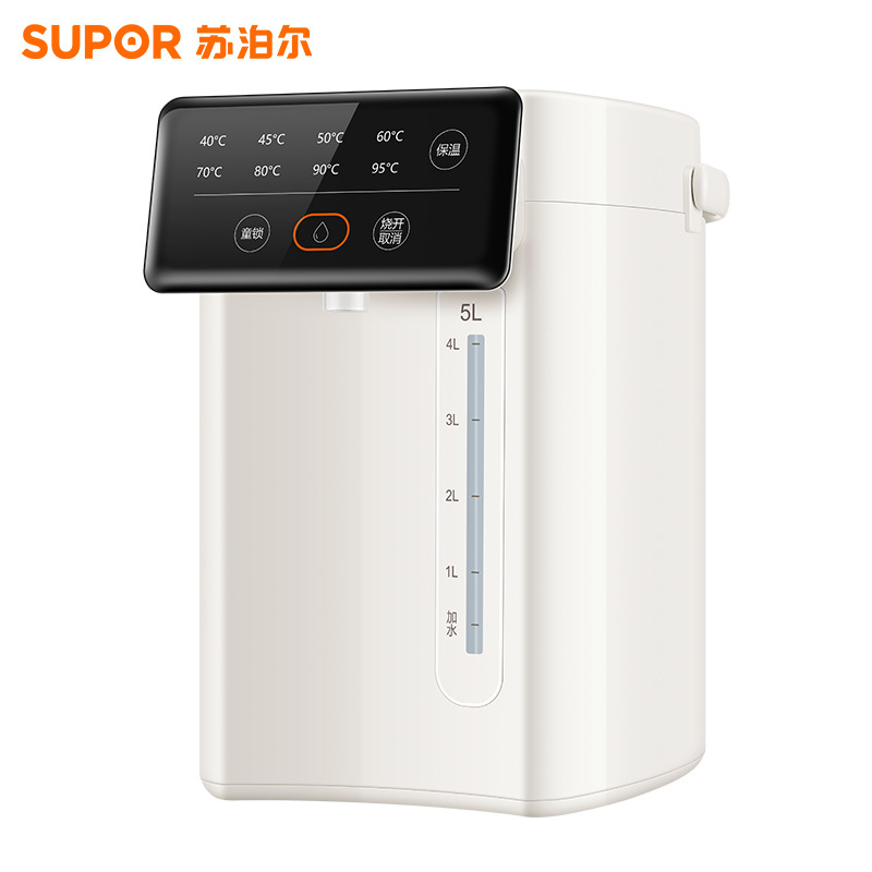 苏泊尔(SUPOR)电热水瓶热水壶 5L烧水壶恒温电热水壶304不锈钢 安全童锁多段调温触控大屏SW-50T822高清大图