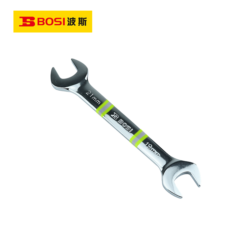 波斯(BOSI) 荧光系列精品开口扳手 19x21mm 把高清大图