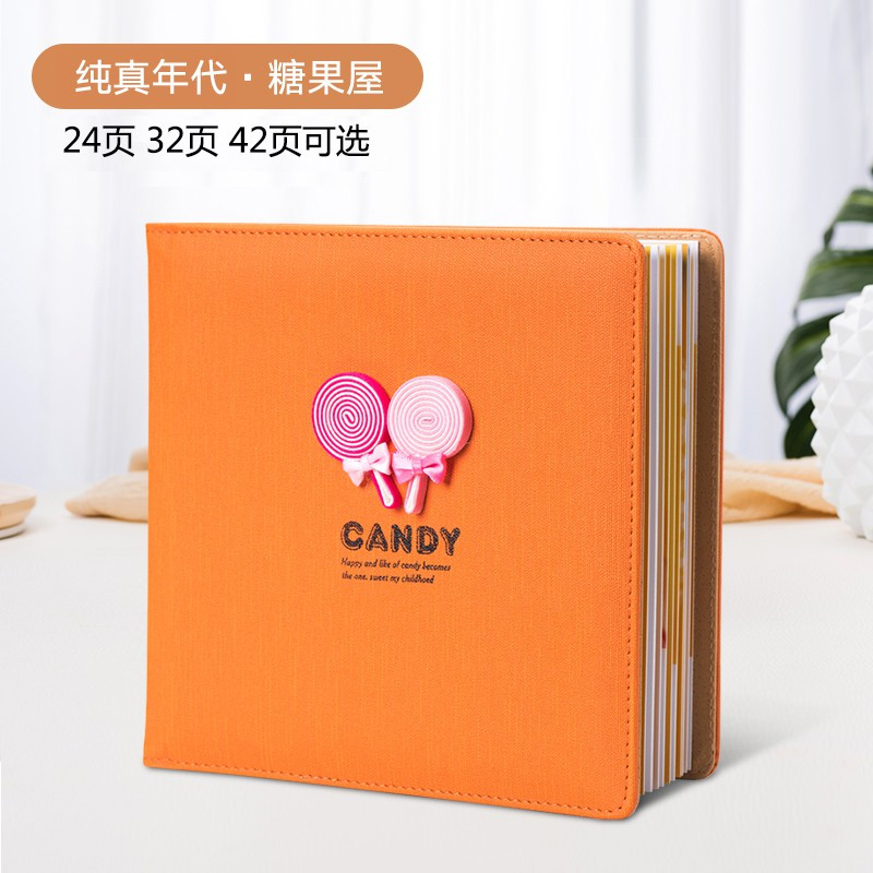 照片书相册制作diy定制毕业宝宝儿童册成长纪念册影集影楼同学录 三维工匠 LuckyStar·嫩绿 42页