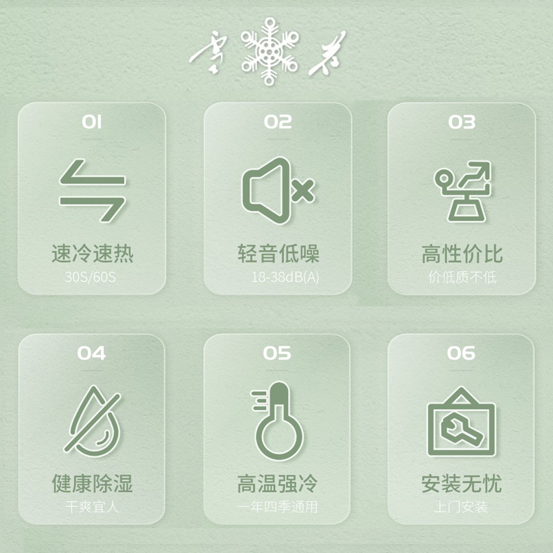 雪花(SNOWFLAKE)空调1匹单冷挂机 租房家用 新能效 节能省电 全国联保 KF-25GW/DA01+5(铝管)