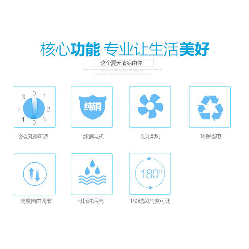 格力(GREE)电风扇 家用机械定时台立式鸿运扇办公卧室学生宿舍落地扇节能轻音风扇 转页扇 KYSI-30D机械五叶扇高清大图