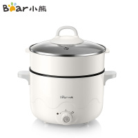 小熊(Bear)电热锅 DRG-C18K2 双层电火锅蒸煮一体煮面煲汤早餐神器学生宿舍寝室小功率电煮锅苏宁自营