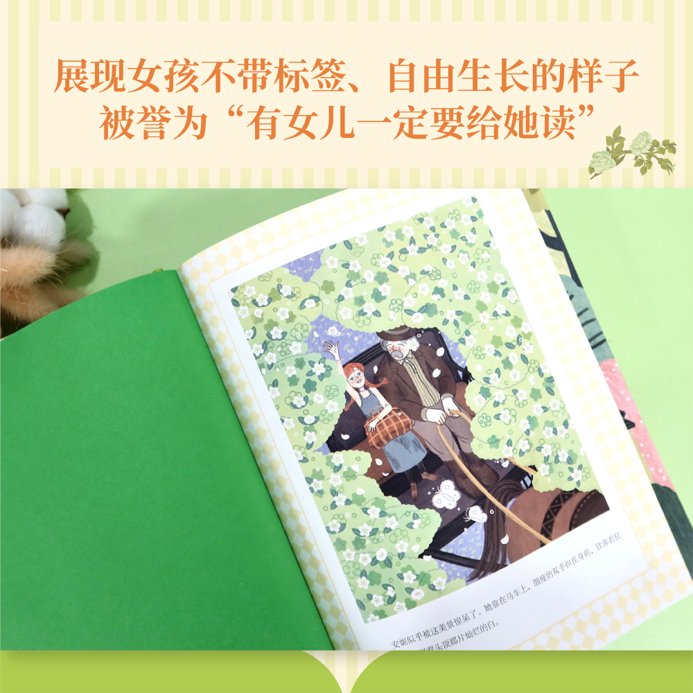 绿山墙的安妮 [正版]绿山墙的安妮 露西·莫德·蒙格玛利 彩色插图版 红发安妮 女孩成长觉醒之书 童年 治愈 儿童文学名高清大图