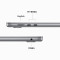 2023新品 Apple MacBook Air 15英寸 M2芯片(8核中央处理器 10核图形处理器) 8G 512G 笔记本电脑 轻薄本午夜色 MQKX3CH/A