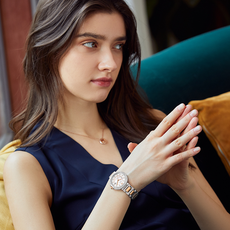 爱沃驰iwcarnival手表女士石英表女表经典时尚手表雅贝系列简约轻奢