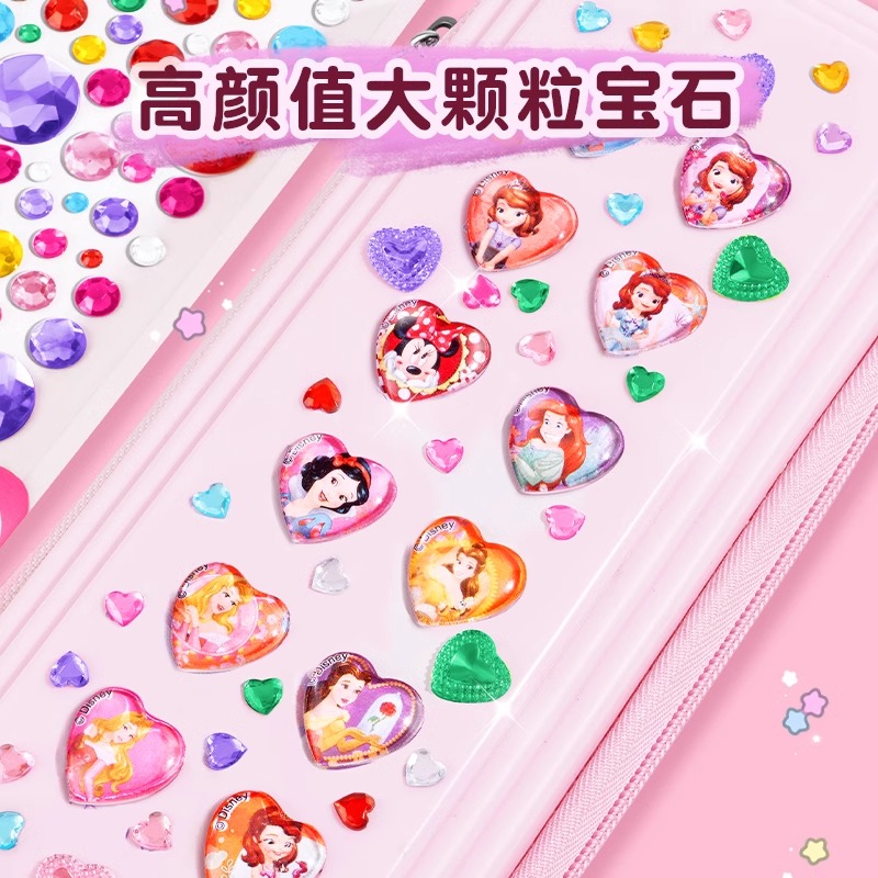儿童宝石贴纸水晶钻石卡通贴贴纸公主女孩3d立体粘贴美甲装饰玩具高清大图