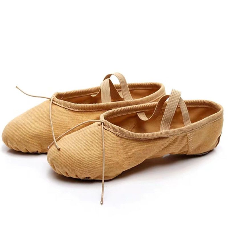 舞蹈鞋软底练功鞋女童猫爪鞋成人跳舞鞋白色粉色驼色瑜伽鞋舞蹈鞋c0