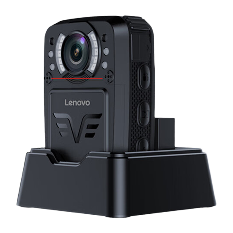 联想(Lenovo))DSJ-8H执法记录仪高清GPS定位版 2K超清微型随身摄像128G 专业便携4800万像素黑色
