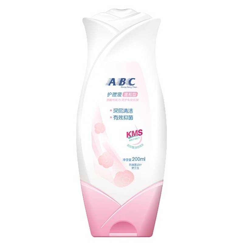 ABC 温和型私处清洁洗液私密护理卫生护理液200ml/瓶 2瓶装 KMS健康配方高清大图