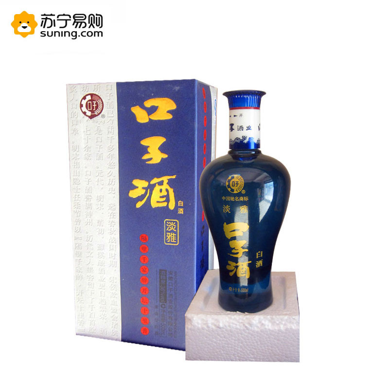 口子窖白酒淡雅46度500ml*4 兼香型老酒绵柔窖藏酒