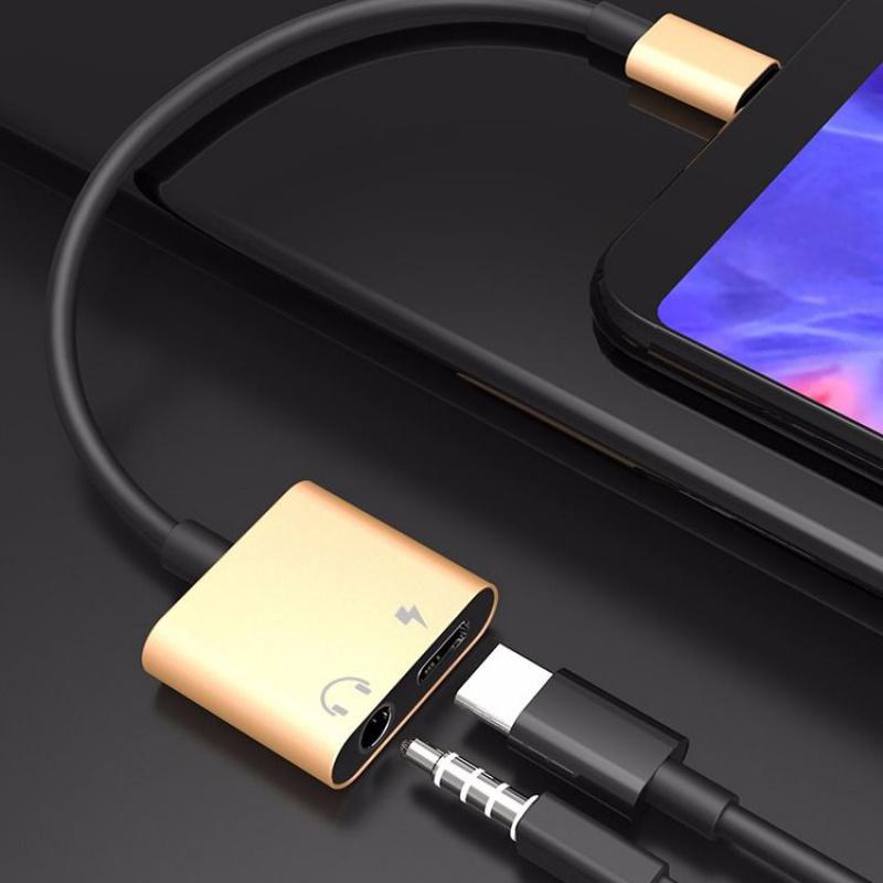 小米6耳机转接头typec转换头mix2转接线9华为乐视听歌充电二合一8参数