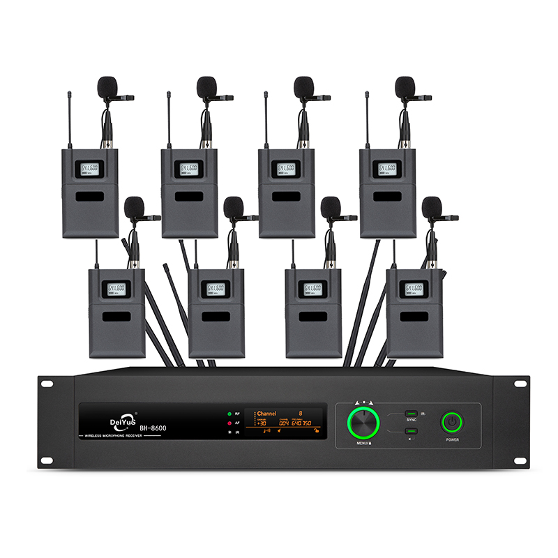 一拖八无线麦克风 一拖八领夹