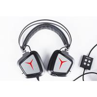 联想（Lenovo）拯救者电竞耳机Y660电脑耳机头戴式吃鸡游戏有线耳机USB7.1声卡 呼吸灯 可隐藏麦 黑色