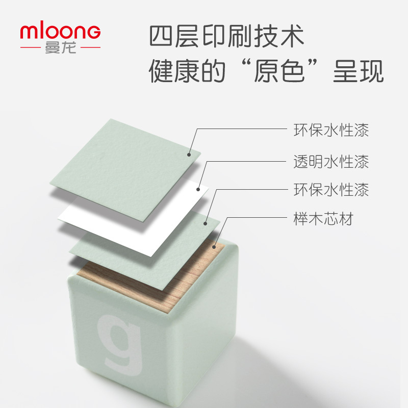 曼龙儿童玩具男孩子女孩木制积木拼装玩具婴幼儿1-2岁宝宝3-6岁MLJM001积木81粒