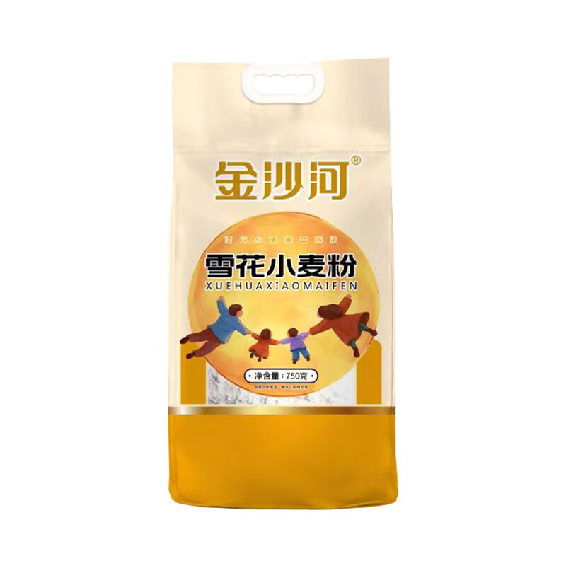 米妹妹(MIMEIMEI) 金沙河雪花小麦粉750g 仔细研磨 麦香浓郁