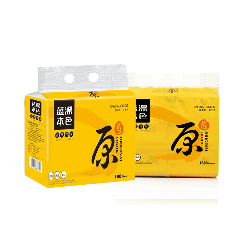蓝漂 本色抽纸6包装133mmLPBS-2797