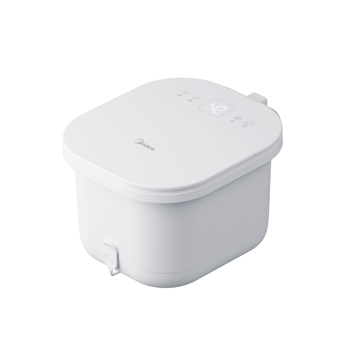 美的(Midea)冲浪按摩泡脚桶加热电动足浴盆理疗自动洗脚盆高深过小腿泡脚盆恒温生日礼物送男女友长辈 ZL202 GM