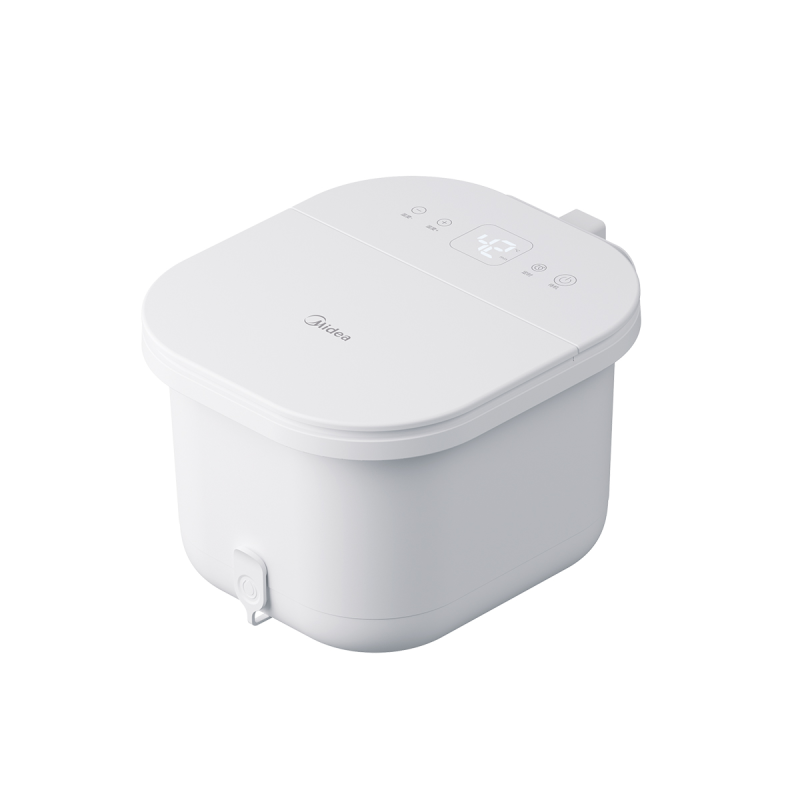 美的(Midea)冲浪按摩泡脚桶加热电动足浴盆理疗自动洗脚盆高深过小腿泡脚盆恒温生日礼物送男女友长辈 ZL202 GM