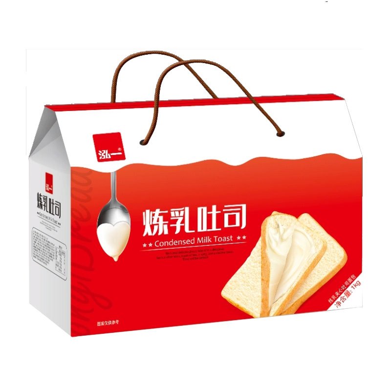 泓一炼乳吐司1000g*1盒 礼盒装
