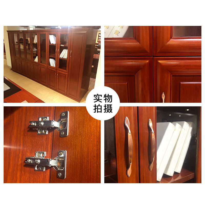榭邦9036书柜办公家具办公室柜文件柜储物柜木质资料柜油漆贴木皮储物柜文件柜高清大图