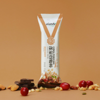 alandv艾兰得威谷物能量棒 巧克力味 健身餐 便携饱腹代餐12支整盒装
