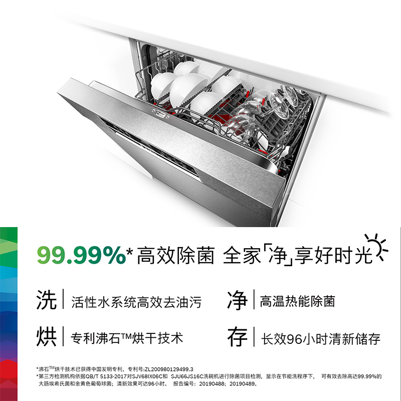 Bosch/博世 SJU66JS16C 沸石烘干12套大容量嵌入式洗碗机智能除菌