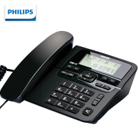 飞利浦(PHILIPS)电话机座机 固定电话 办公家用 免电池设计 来电显示 CORD118 (黑色)
