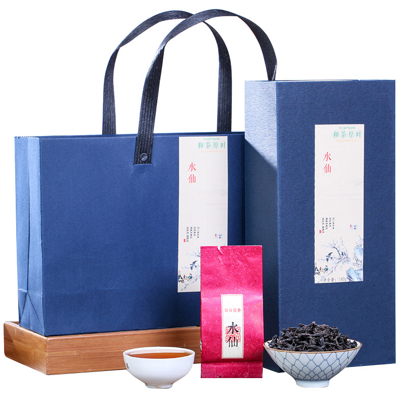 和茶原叶 雅致武夷岩茶水仙 乌龙茶 礼盒装 160g