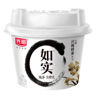 包邮 光明纯酸奶无糖如实纯净发酵乳无添加原味纯真整箱网红儿童酸奶脂 如实9杯