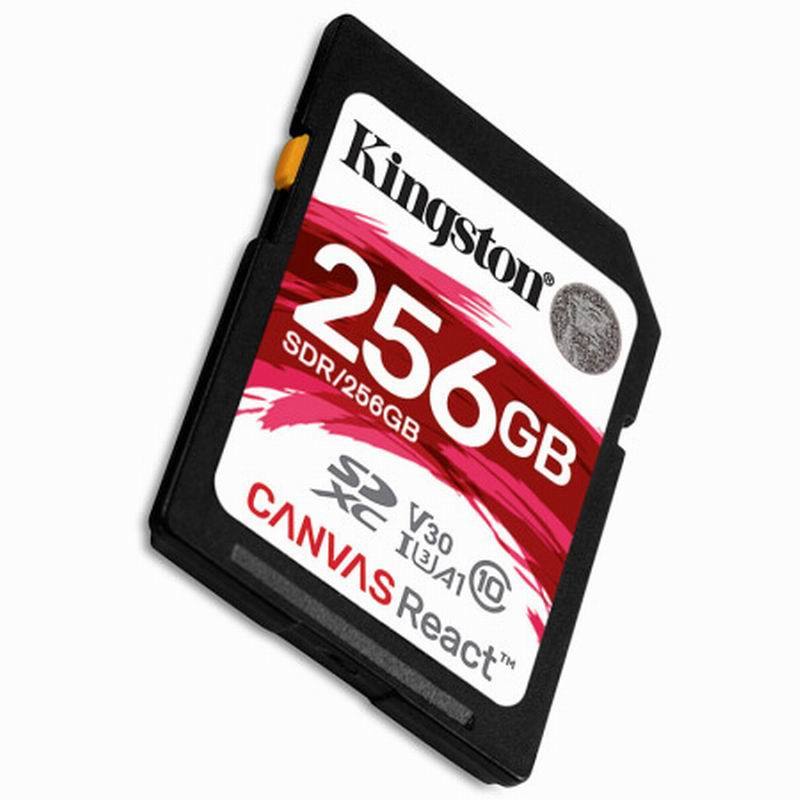 金士顿(Kingston) SD卡256G 红卡A1 U3 V30 SDR/256G(读100m/s写80m/s)