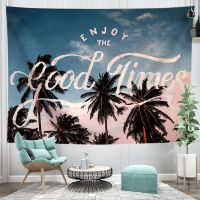 背景布房间装饰品ins简约卧室装饰挂布挂毯宿舍必备墙布 GOOD TIME 1米X0.7米(不含灯)