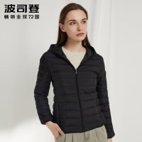 波司登秋季新款羽绒服女短款轻薄休闲鸭绒连帽外套B90131018