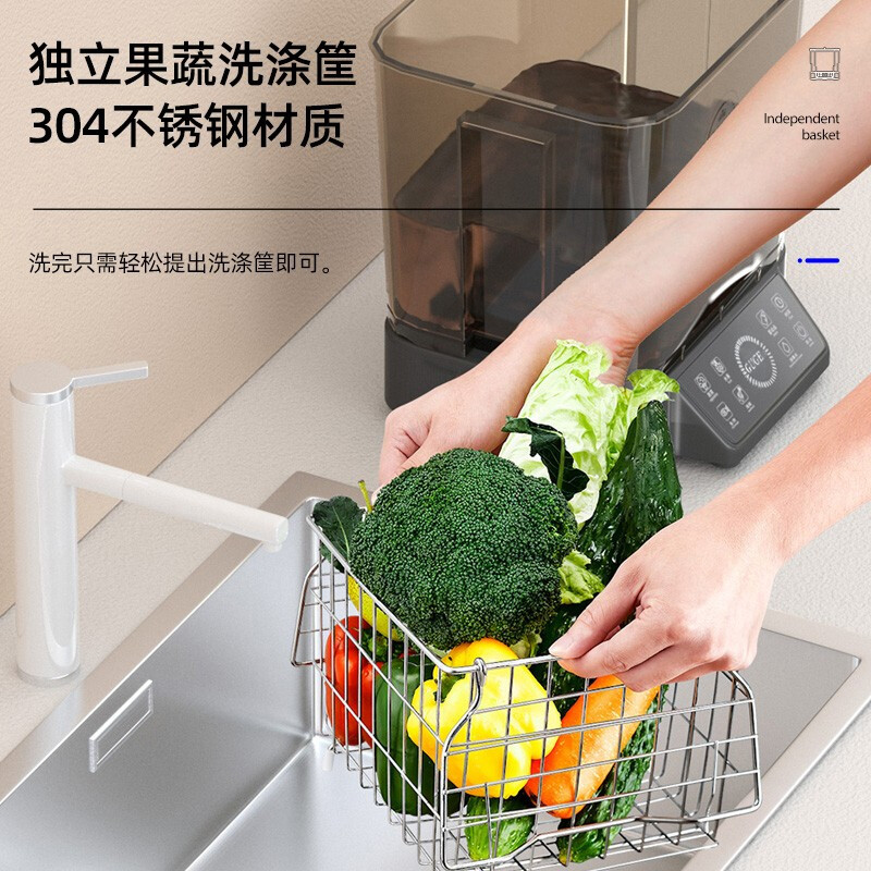 谷格(GUGE)德国果蔬清洗机谷格洗菜机家用全自动食材净化机餐具杀菌净化机 G59一机单桶高清大图
