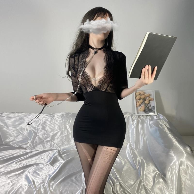 情趣内衣性感蕾丝套装包臀裙秘书装制服诱惑透视夜店激情睡衣 224高清大图