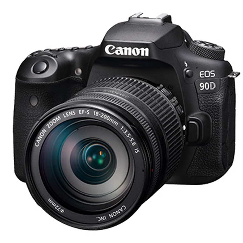 佳能(Canon) EOS 90D(18-200mm+50mm F1.8) 数码单反相机 双镜头套装 约3250万像素