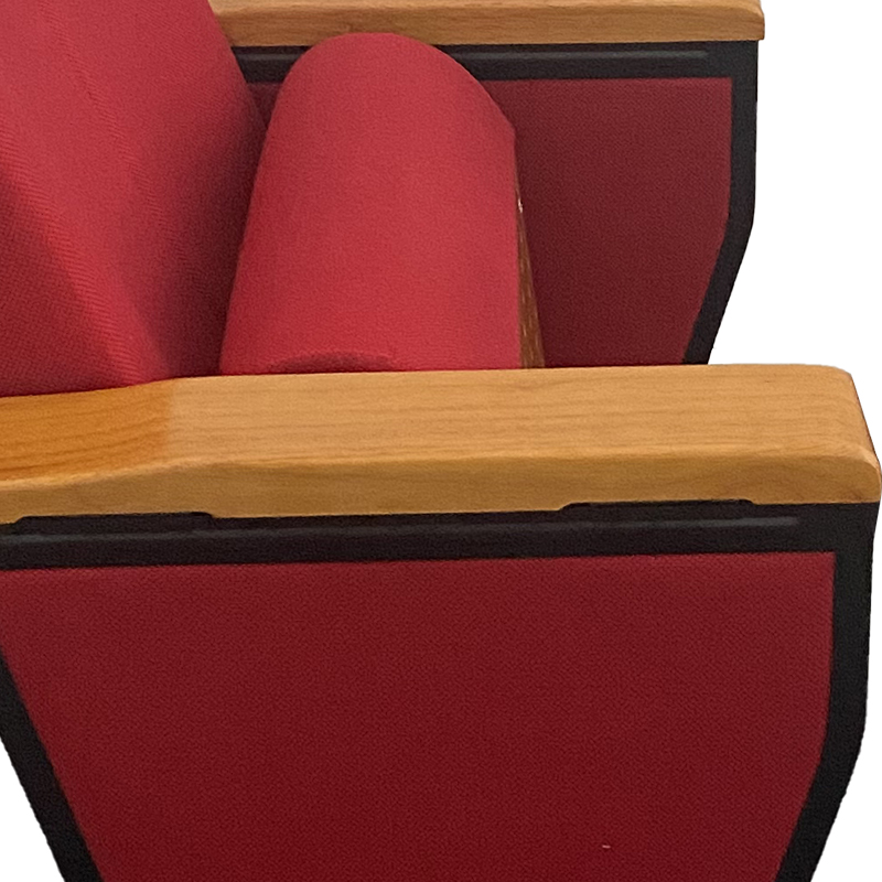 臻远ZY-LTY-06 礼堂椅剧院椅会议室椅子红色不带前写字板单人位高清大图