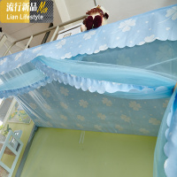 加密蚊帐学生宿舍0.9m/1.2m寝室上下铺单人床蚊帐子1.5m/1.8m家用 三维工匠