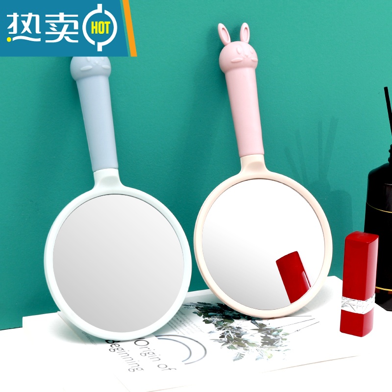 敬平化妆镜子led带灯折叠宿舍台式美妆小镜子桌面便携随身化妆镜学生 方镜3档单色光[充电款2000MA]便携式用镜高清大图