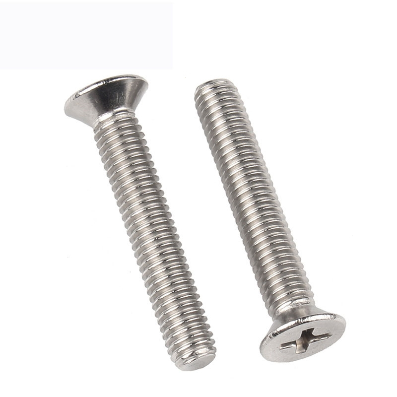 古达304不锈钢螺丝十字沉头机丝螺栓机牙螺钉km平头螺丝钉m3m4m5m6