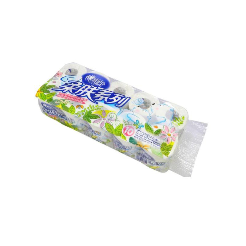 心相印 BT1410 卷纸有芯卷筒纸筒140g共10卷厕所卫生纸家庭家用 1提