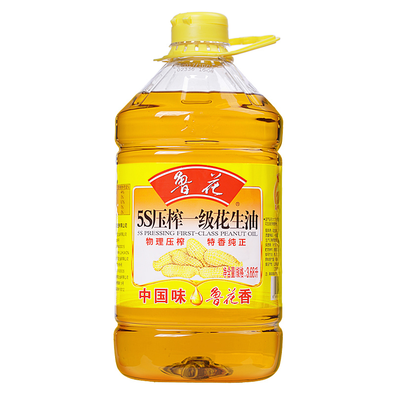 鲁花 5L 压榨一级花生油 5S物理压榨