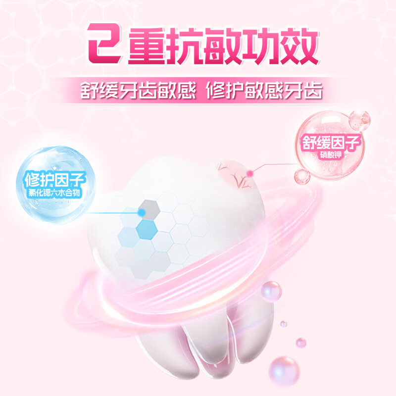 冷酸灵 专研抗敏牙膏(沁润白桃)130g高清大图