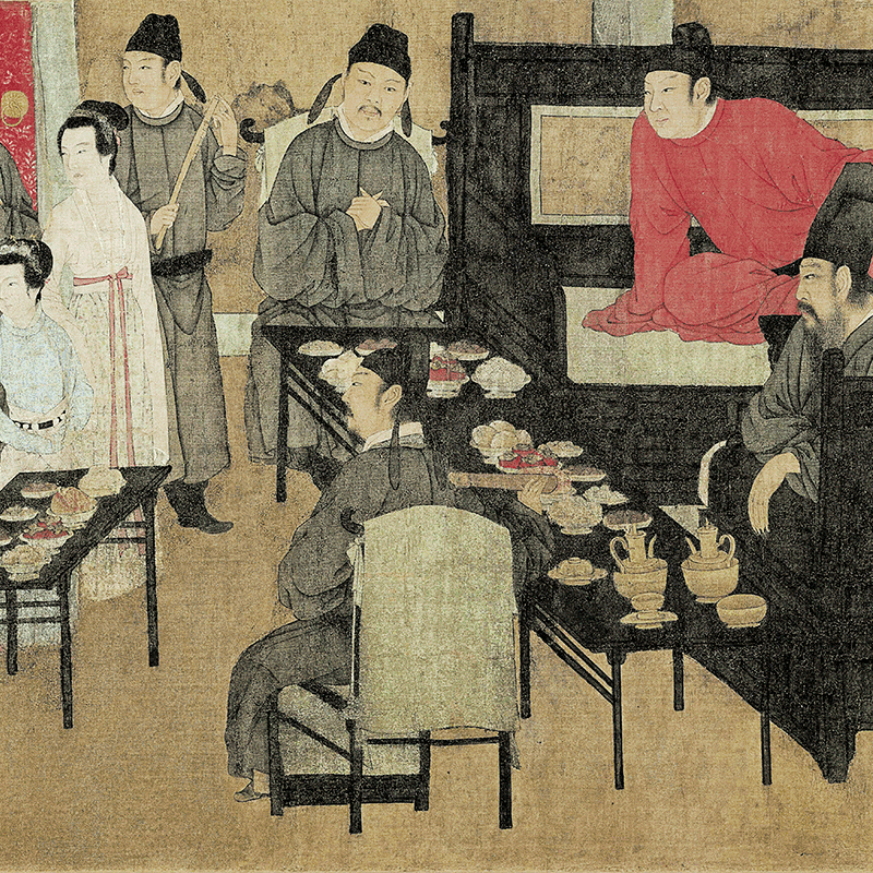 [醉染正版]中国画手卷临摹范本 五代·顾闳中·韩熙载夜宴图 国画临摹画册绘画书籍 五代中国工笔人物画高清大图