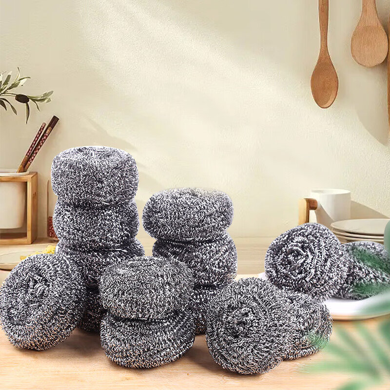 禧天龙(Citylong)金属钢丝球不锈钢清洁球去污不伤手6只装高清大图