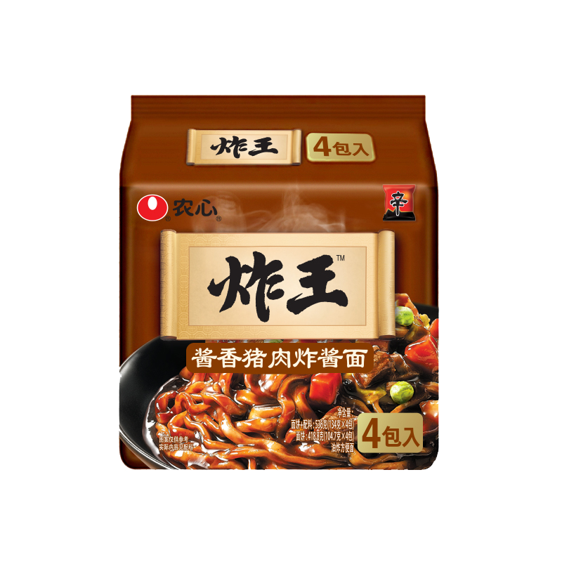 农心炸王酱香猪肉炸酱面四合一 韩式炸酱面 拉面 香辣高清大图