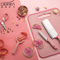 迪迪尼卡(Didinika) 婴儿刀具套装菜板菜刀厨房组合不锈钢宝宝辅食菜板5件套