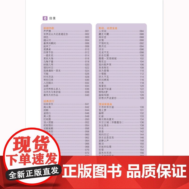 C大调流行钢琴曲大合集高清大图