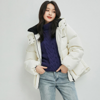 鸭鸭(yaya)羽绒服2020年新款女短款连帽加厚韩版休闲宽松