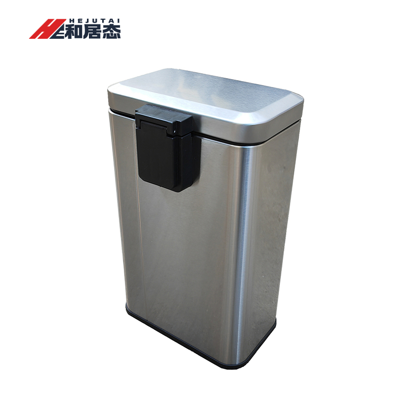 和居态 不锈钢脚踏式垃圾桶 15L 个高清大图