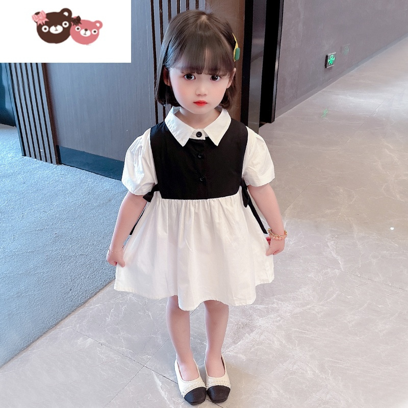 绿彩虹光女童连衣裙夏季洋气2022新款网红女孩宝宝儿童装衣服夏款夏装裙子